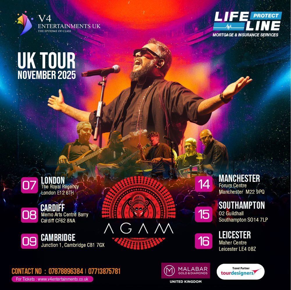 AGAM UK Tour poster: Tour poster · dates & venues